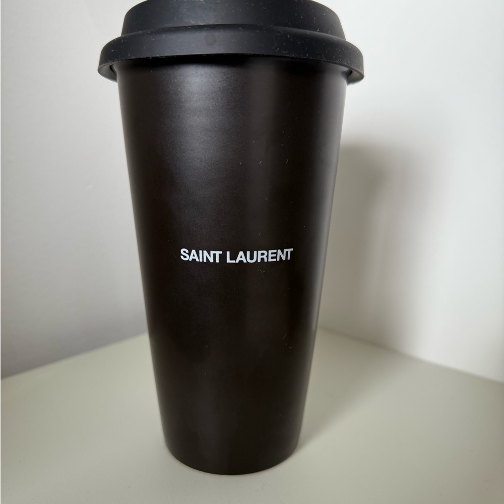Saint Laurent Black Ceramic Coffee Mug